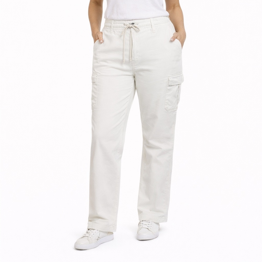 Paige Size 33 Women's White Cargo Straight Leg Pants